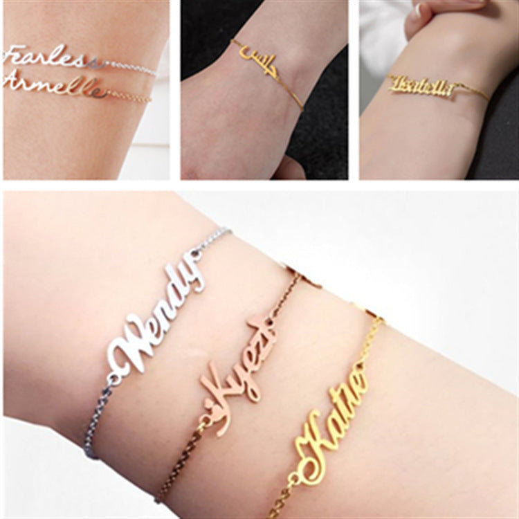 DIY custom name anklet