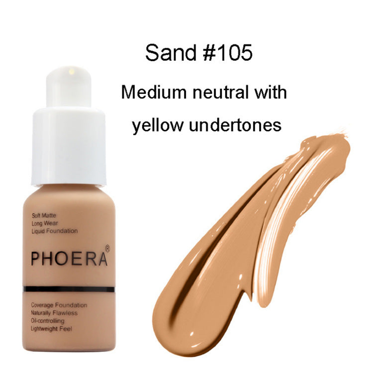 Soft matte long wear liquid foundation face makeup