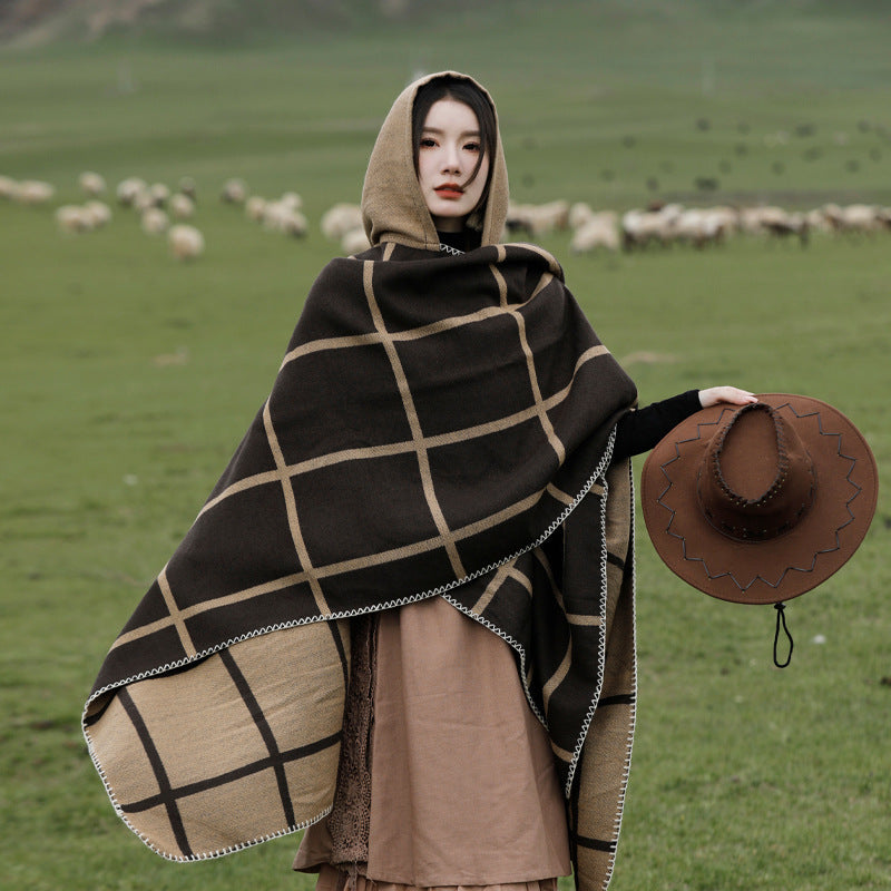 Ethnic Style Outdoor Grassland Desert Shawl