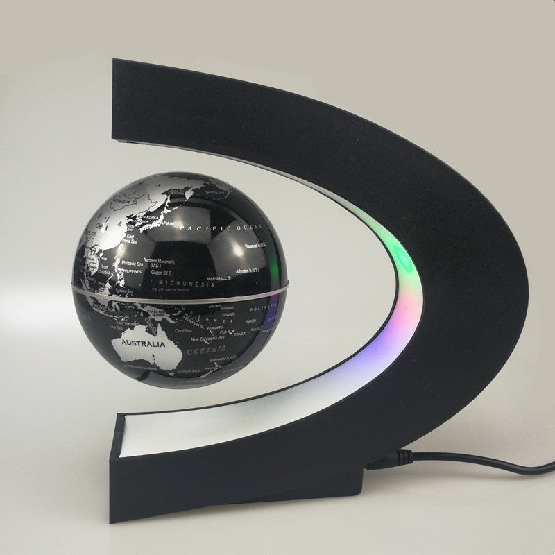 Magnetic Levitation Globe Rotating Luminous European-style Office Desktop Living Room Decoration