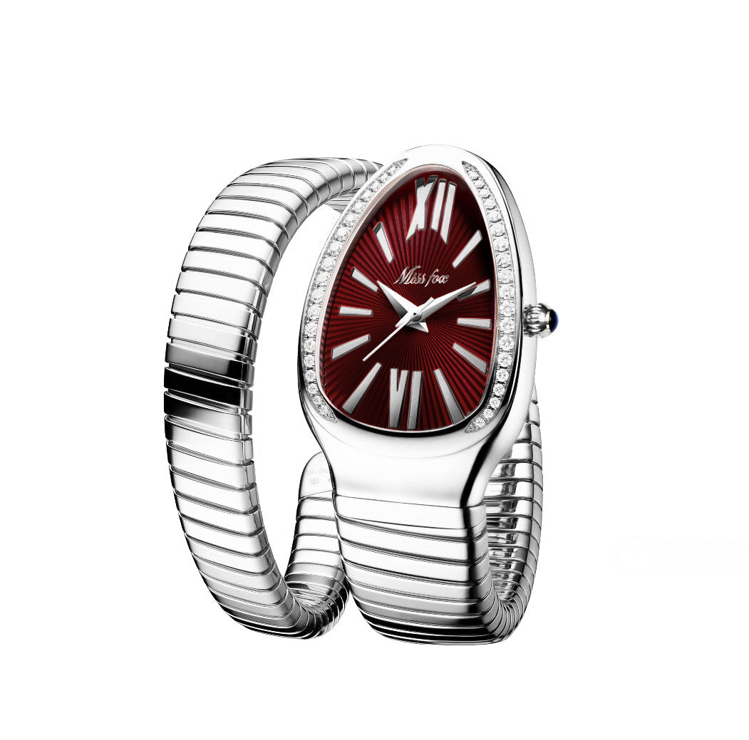 Women's Stainless Steel Diamond Serpentine Watch