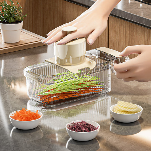 2in1 Multifunctional Vegetable Cutter For Cutting And Draining Vegetabl